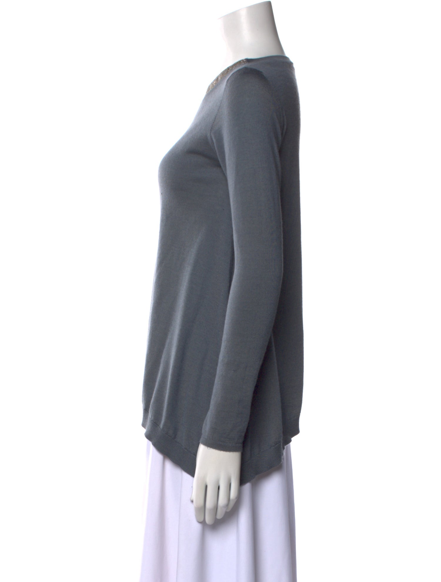 Brunello Cucinelli Cashmere Bateau Neckline Top